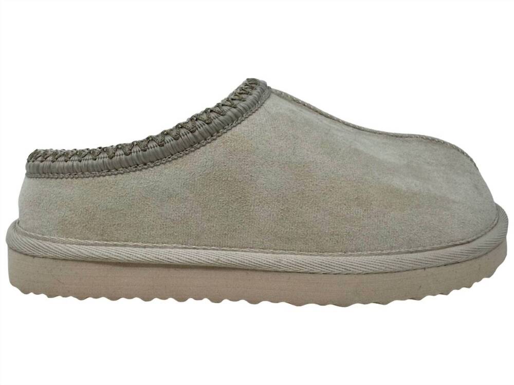 NEW VERY G women's faux suede slippers in cream
